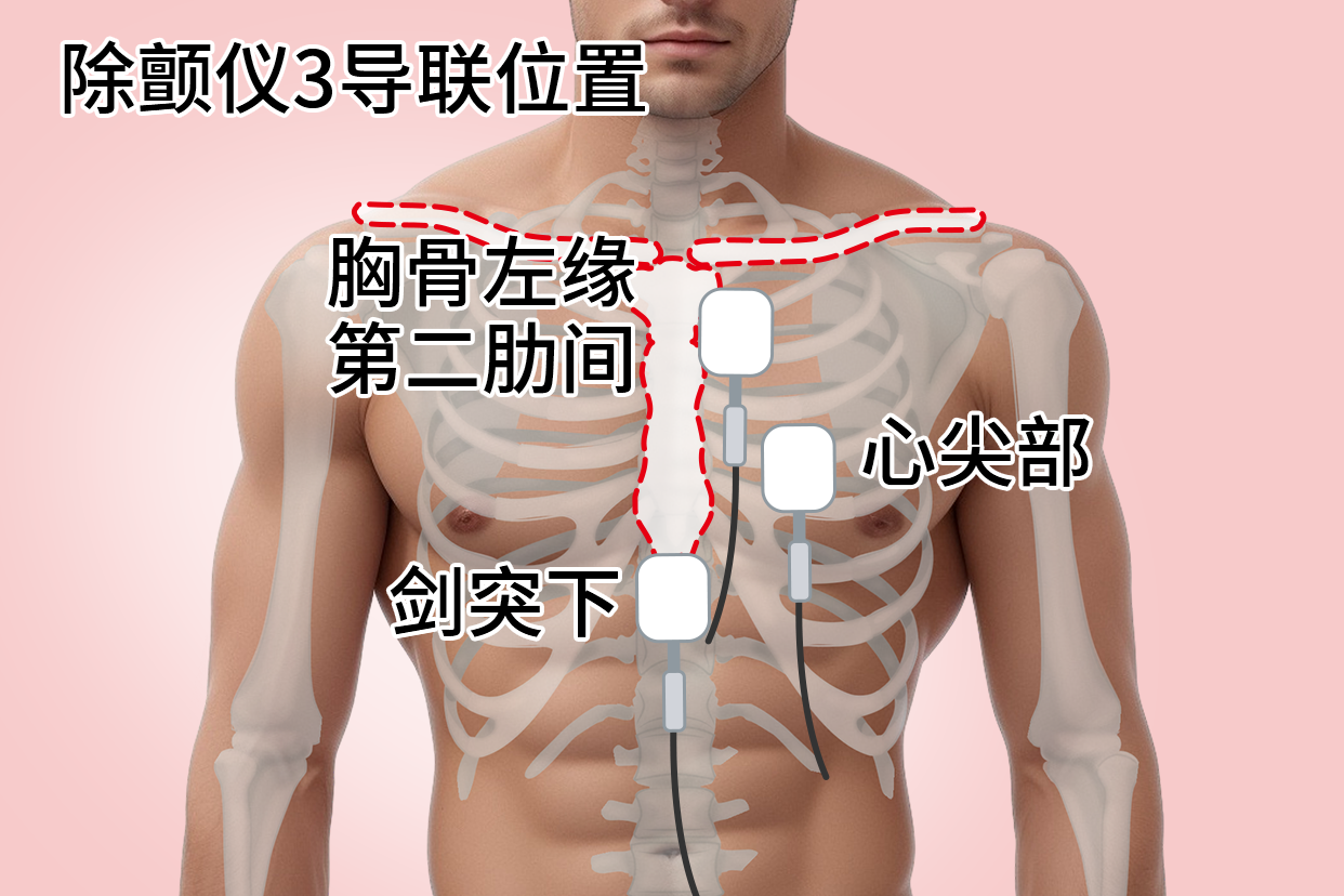 除颤仪电极贴片位置放哪里比较好