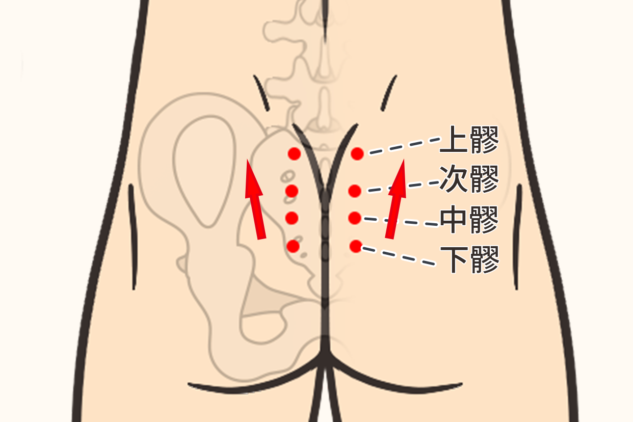 八髎刮痧图片